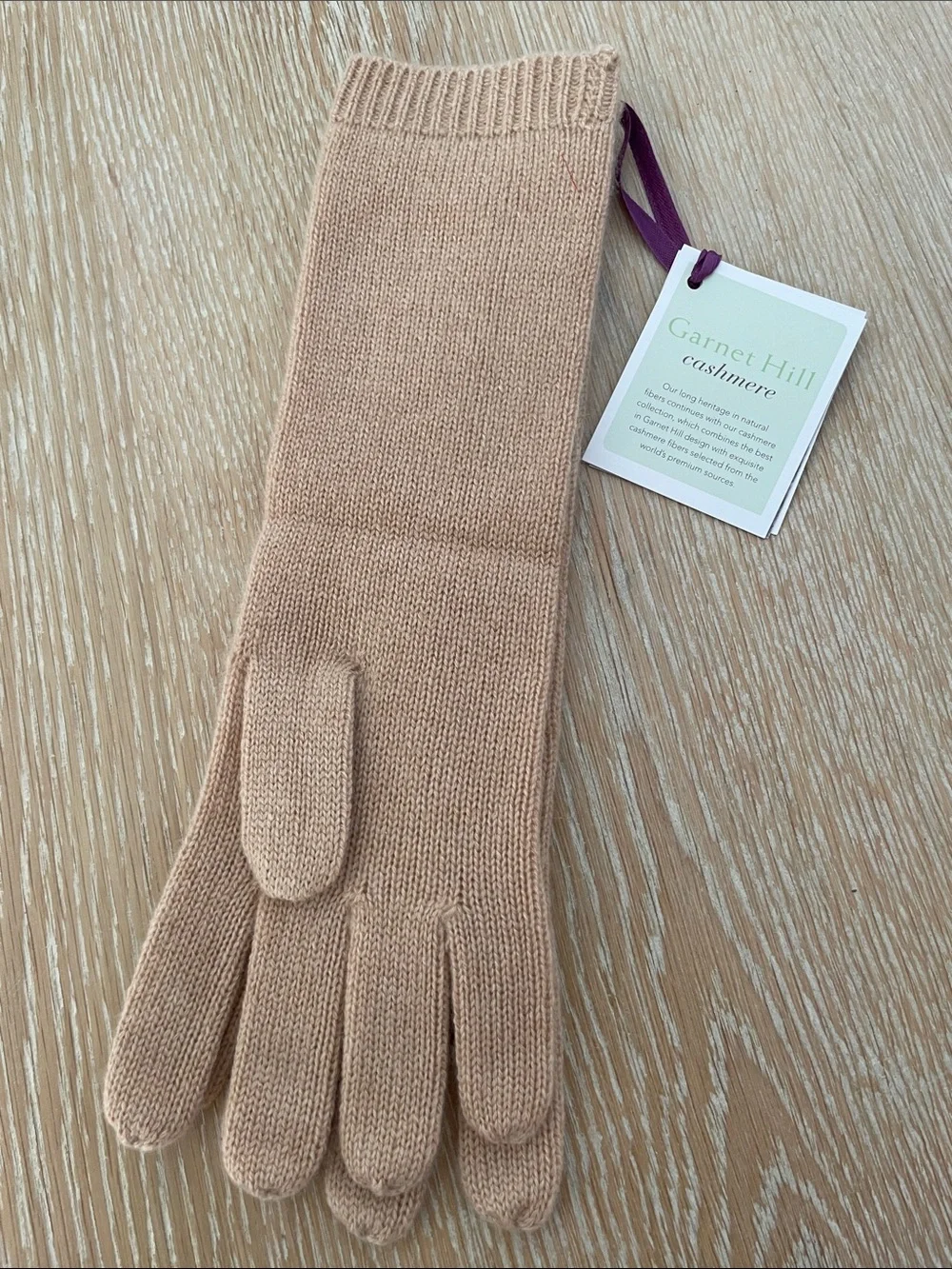Garnet Hill Cashmere Gloves, NWT